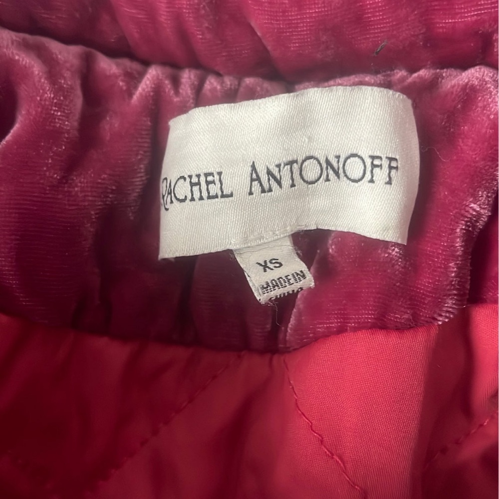 Rachel Antonoff Peggy Velvet Puffer Jacket - Picture 7 of 13